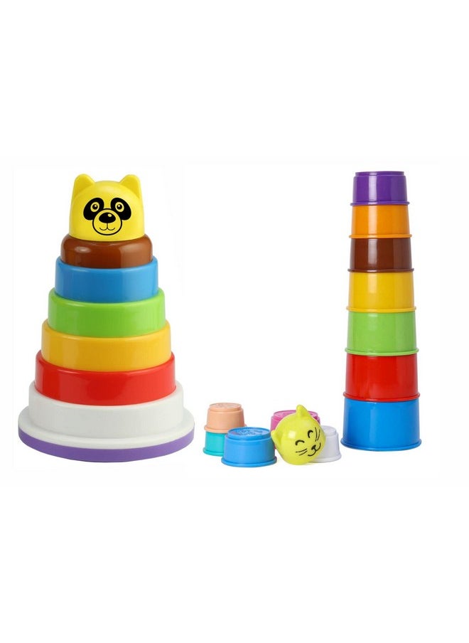 , Stacking Toys For Kids - Combo Of 2 Toys For Toddlers