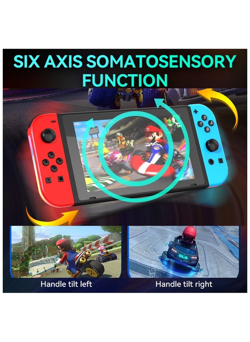 Joy Cons Wireless Controller for Nintendo Switch, L/R Controllers Replacement Compatible with Nintendo Switch/Lite/OLED, Joystick with Wake-up/Screenshot/Dual Vibration/Motion Control Function