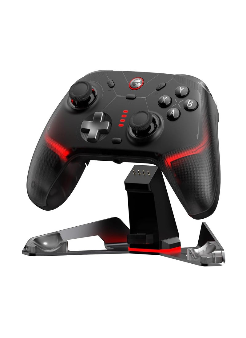 GameSir T4 Cyclone 2 Wireless Game Controller Mag-Res TMR Sticks 1000Hz Report Rate Hall & Micro 2-in-1 Triggers RGB Lighting with Charging Dock for PC/Switch/iOS/Android, Gamepad PC Controller