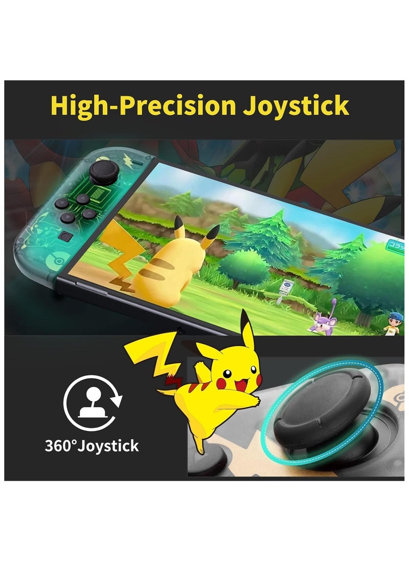 Joy Cons Wireless Controller for Nintendo Switch, L/R Controllers Replacement Compatible with Nintendo Switch/Lite/OLED, Joystick with Wake-up/Screenshot/Dual Vibration/Motion Control Function