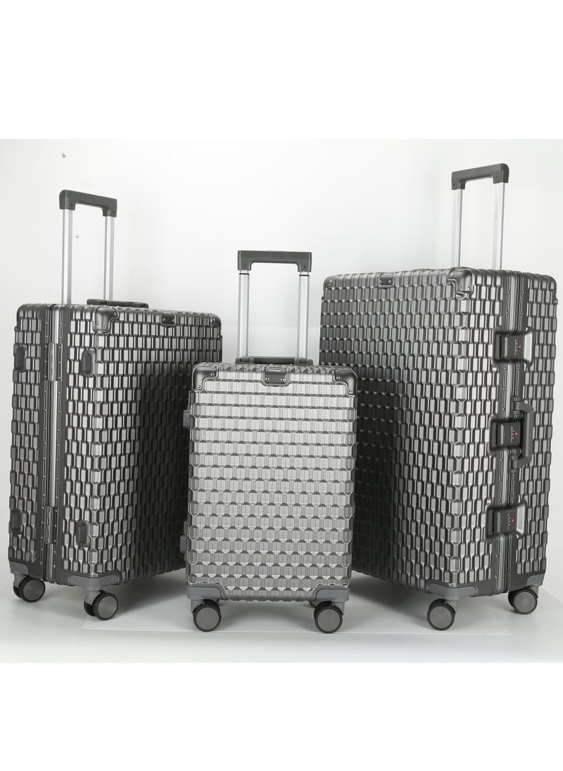 PC Hard Side Zipperless Luggage Set of 3 PCS TSA Lockable Travel Suitcase 20/25/29 Inches