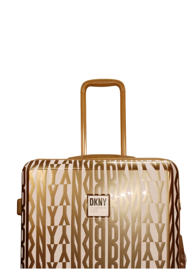 GLITZ GLAM Hardside Luggage on Wheels for Unisex | Ultra Lightweight ABS on with Spinner Wheels 4 Color GOLD