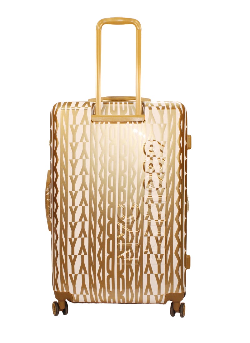 GLITZ GLAM Hardside Luggage on Wheels for Unisex | Ultra Lightweight ABS on with Spinner Wheels 4 Color GOLD