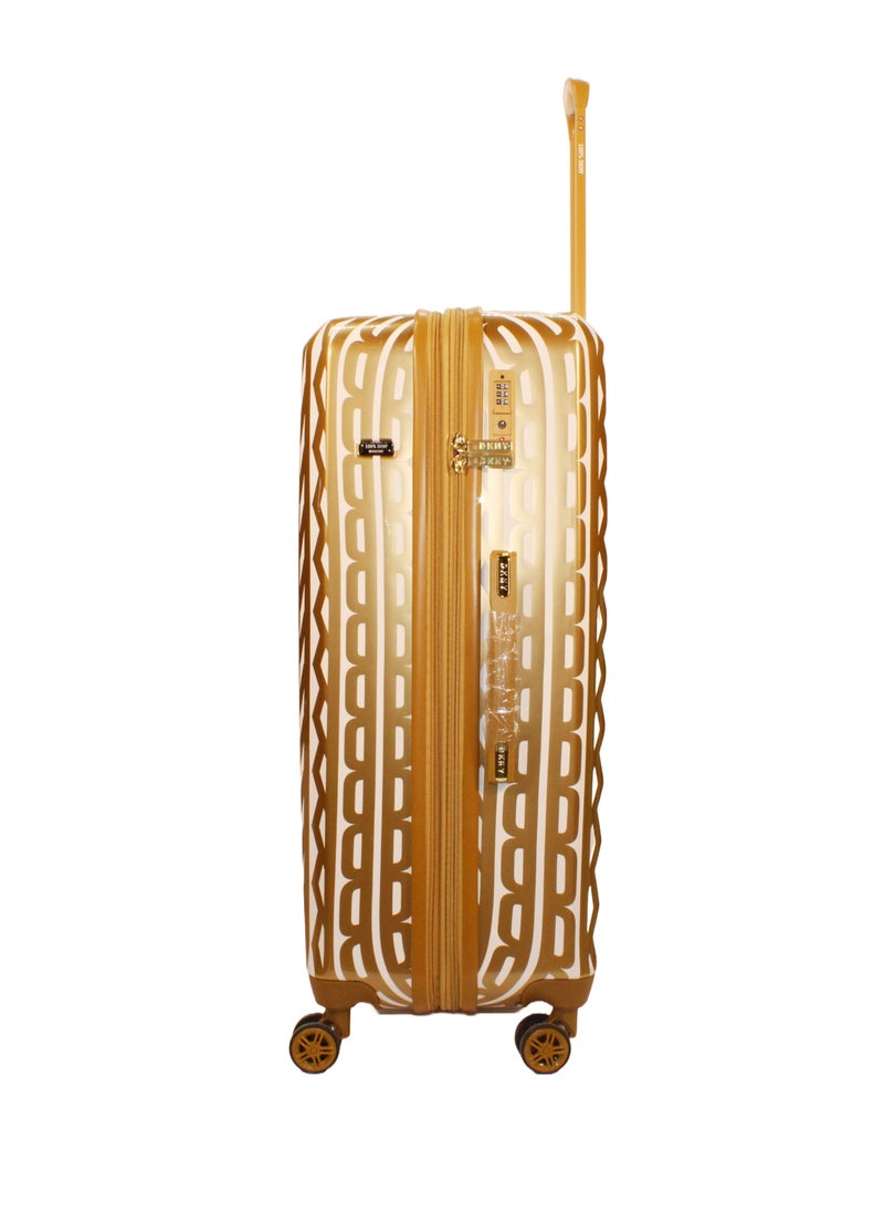 GLITZ GLAM Hardside Luggage on Wheels for Unisex | Ultra Lightweight ABS on with Spinner Wheels 4 Color GOLD