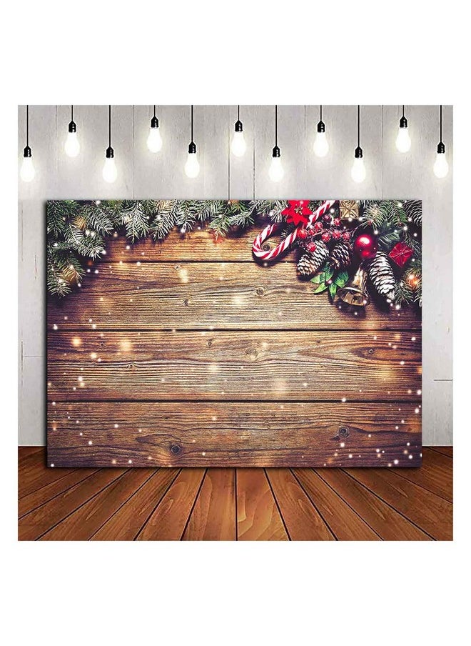 Winter Snowflake Gold Glitter Christmas Wooden Wall Holiday Photo Background 7X5Ft Vinyl Xmas Party Photography Backdrops Kids Portrait Family Party Photo Studio Booth Props