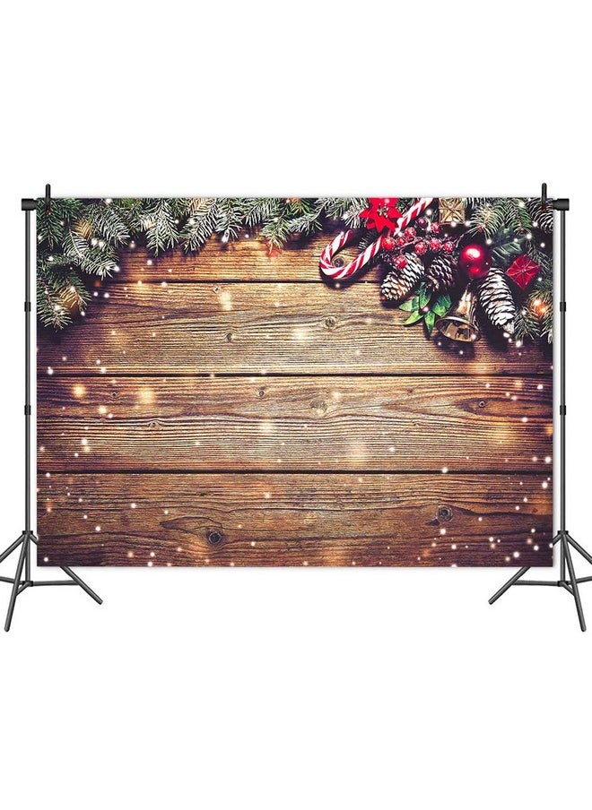 Winter Snowflake Gold Glitter Christmas Wooden Wall Holiday Photo Background 7X5Ft Vinyl Xmas Party Photography Backdrops Kids Portrait Family Party Photo Studio Booth Props