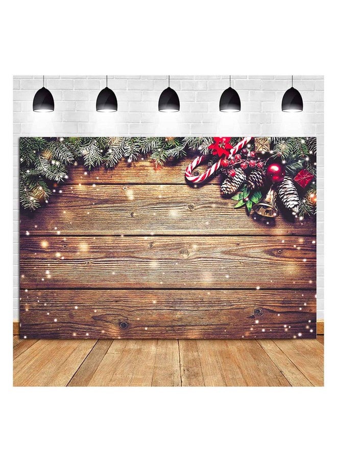 Winter Snowflake Gold Glitter Christmas Wooden Wall Holiday Photo Background 7X5Ft Vinyl Xmas Party Photography Backdrops Kids Portrait Family Party Photo Studio Booth Props