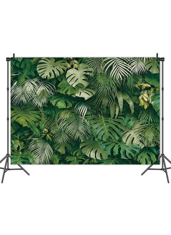 Tropical Green Leaves Theme Photography Backdrops 7X5F Wedding Bride Shower Party Decor Newborn Baby Shower Banner Photo Background Studio Shooting Props