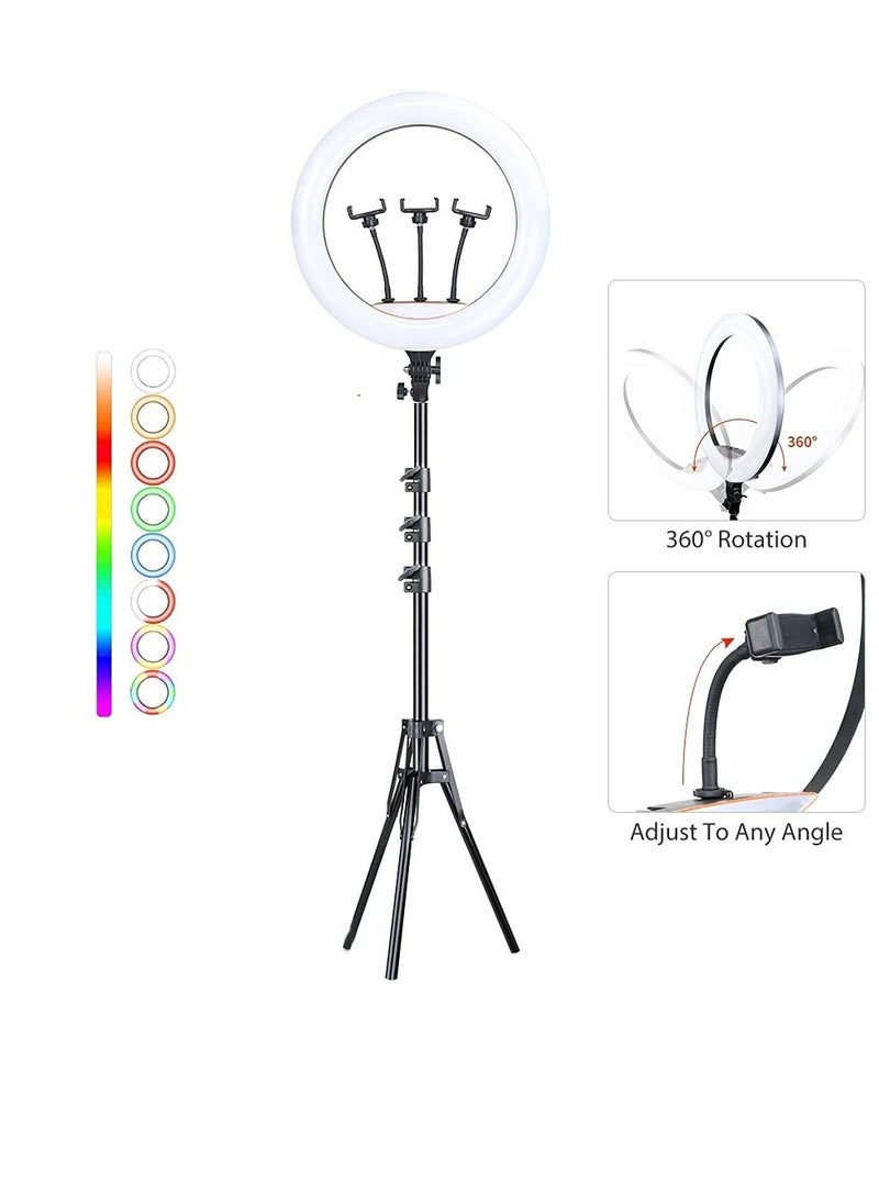 Ringlight Stand MJ45 with Phone Holder and Tripod Stand