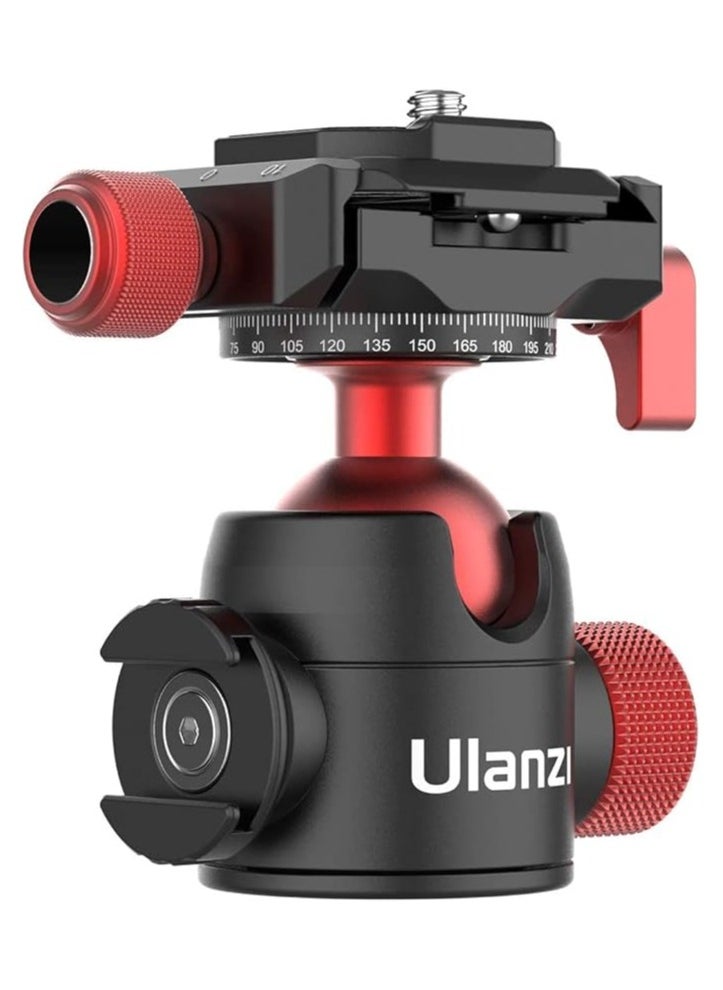 Ulanzi U-70 Creative Cold Shoe Ball Head with Cold Shoe Mount for Camera Tripod Ballhead, Camera & Vertical Video Shooting Accessories, 360 Panoramic Gimbal w/ 90° Tilt, Arca Swiss Quick Release Plate