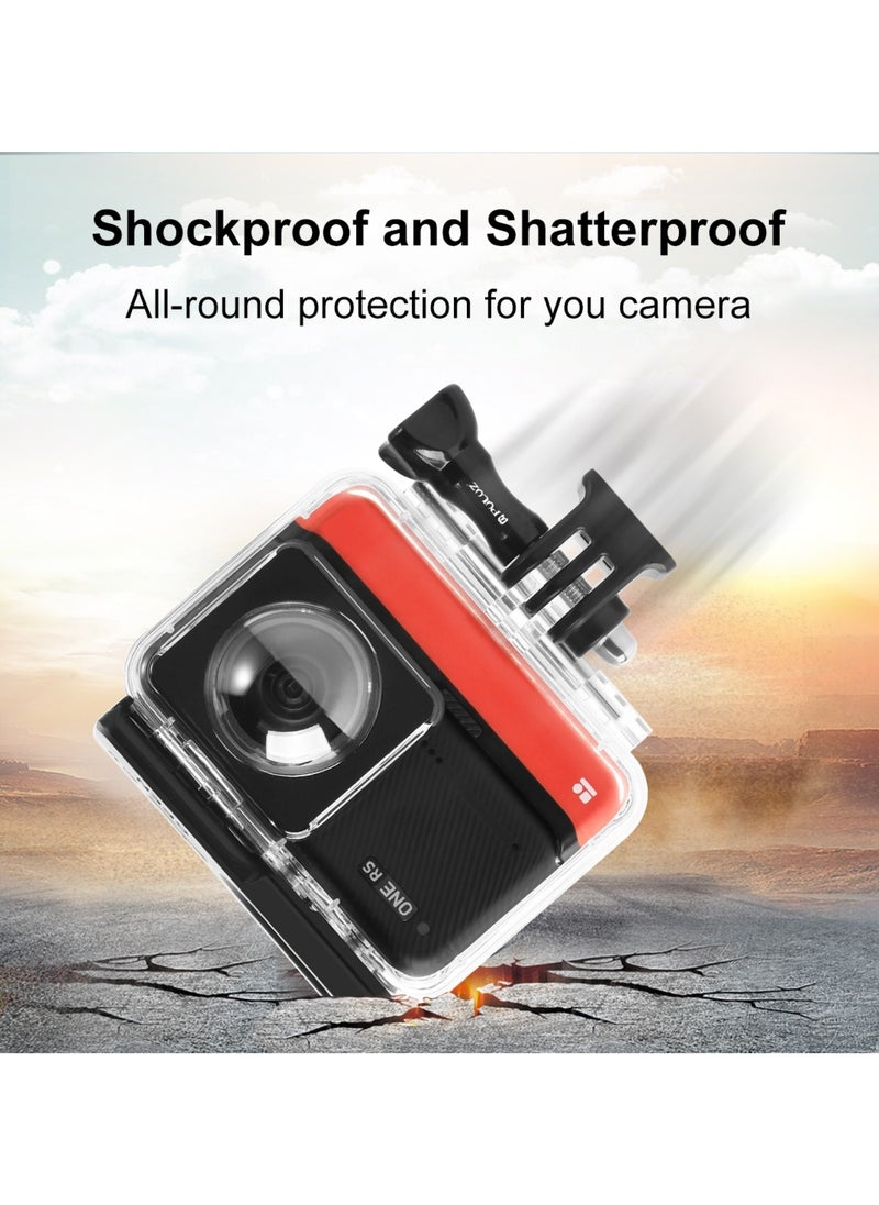 For Insta360 One RS 360 Edition PULUZ 30m Underwater Depth Diving Case Waterproof Housing