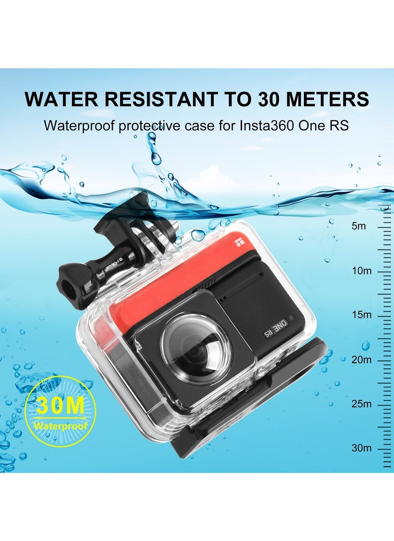 For Insta360 One RS 360 Edition PULUZ 30m Underwater Depth Diving Case Waterproof Housing