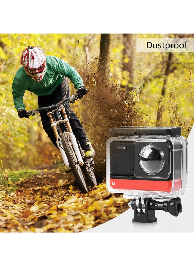 For Insta360 One RS 360 Edition PULUZ 30m Underwater Depth Diving Case Waterproof Housing
