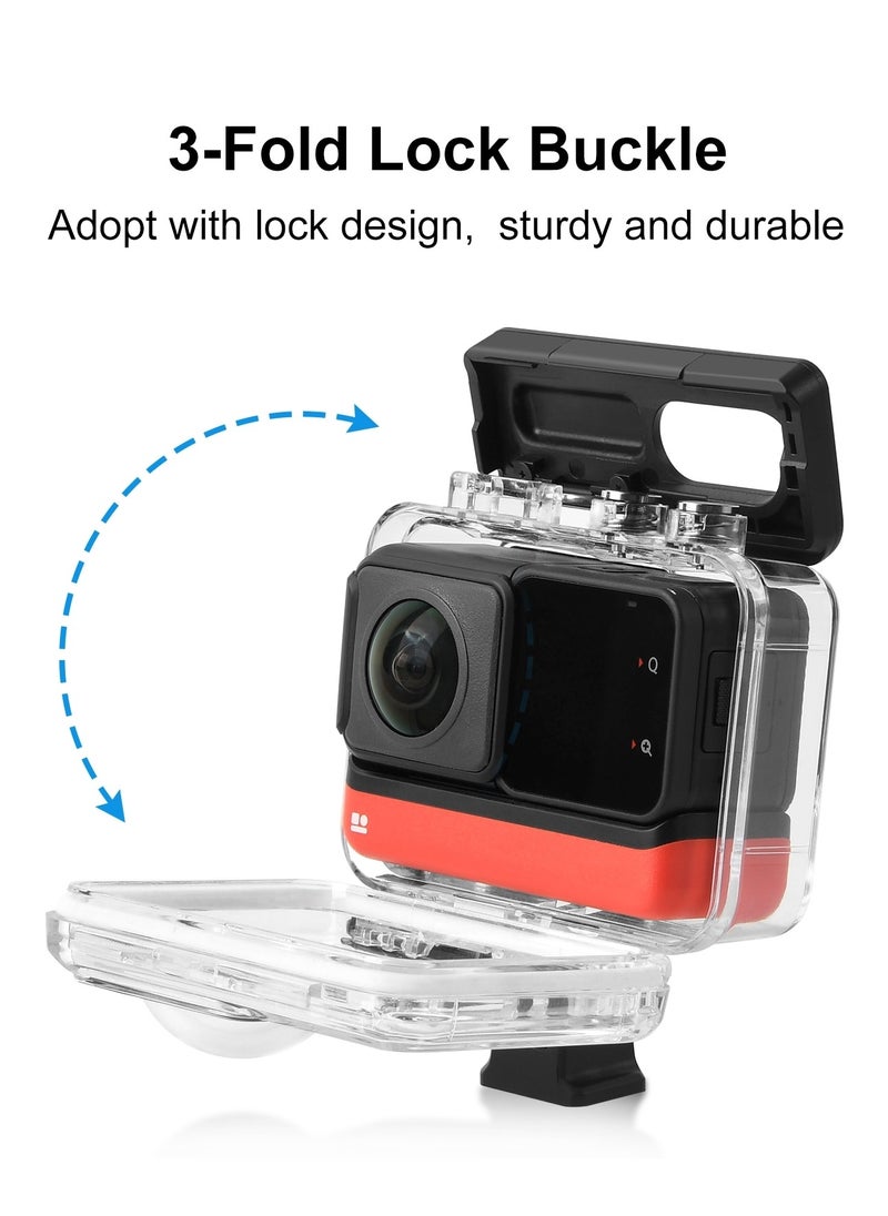 For Insta360 One RS 360 Edition PULUZ 30m Underwater Depth Diving Case Waterproof Housing