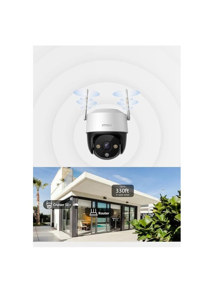 Cruiser SE+ 3K Camera, Outdoor Security Camera for Home, WiFi CCTV Camera for Home, Surveilliance Camera with 360° Coverage, Human/Motion Detection, Smart Night Vision, IP66, Two-Way Talk