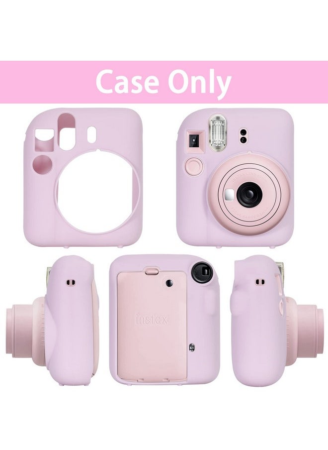 Silicon Protective Cover Suitable For Fujifilm Instax Mini 12 Camera With Shoulder Strap(Blossom Pink,Case Only)