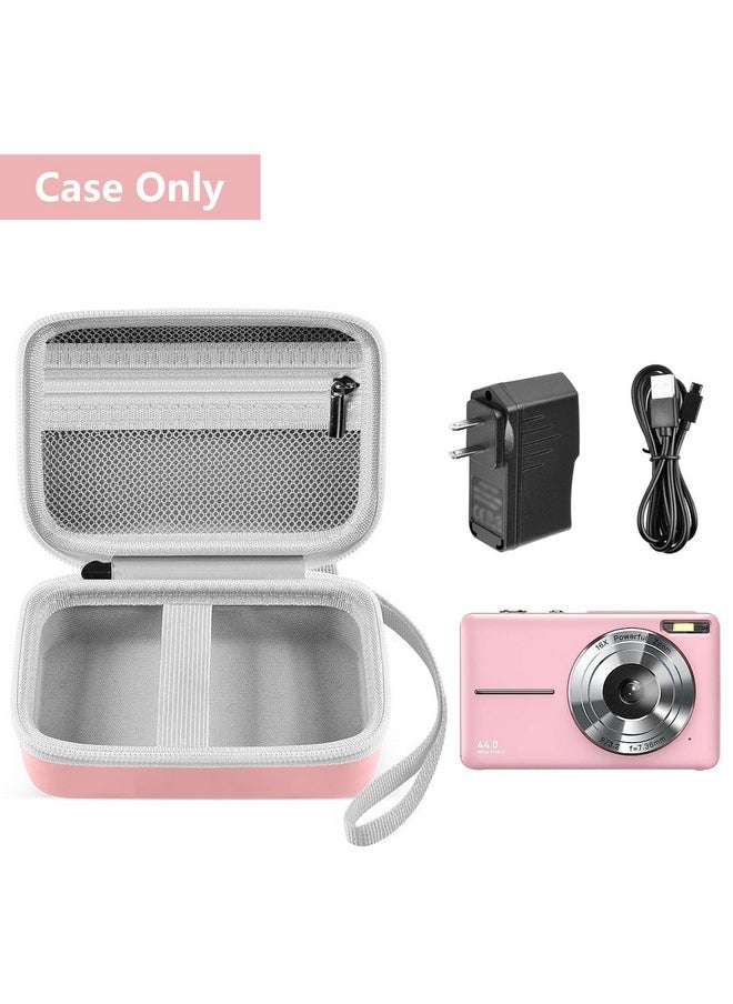 Digital Camera Case Compatible With Lecran/Camkory/Iweukjlo/Vahoiald/Uikicon/Jckduhan/Akjjhfue Fhd 1080P 44Mp Point Digital Camera,Compact Digital Camera For Teens And Kids-Pink(Case Only)