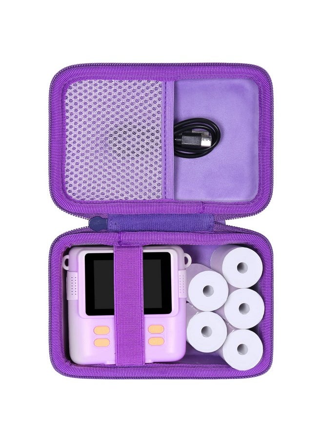 Era Case For Anchioo/For Esoxoffore Instant Print Camera Toys,Kids Selfie Digital Camera Photo Paper & Color Pen Holder By Aenllosi(Purple,Case Only)