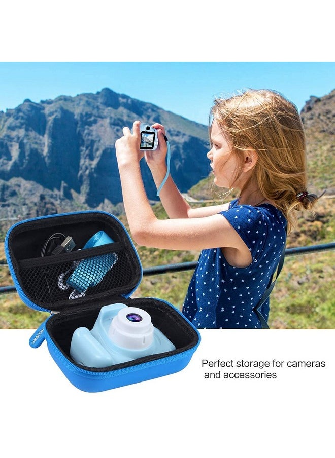 Kids Camera Case Compatible With Seckton/Desuccus/Rindol/Ozmi/Nine Cube/Vatenic/Lc-Dolida/Gktz And More Kid Digital Camera Toys,Best Birthday Gifts For Boys -Blue(Case Only)