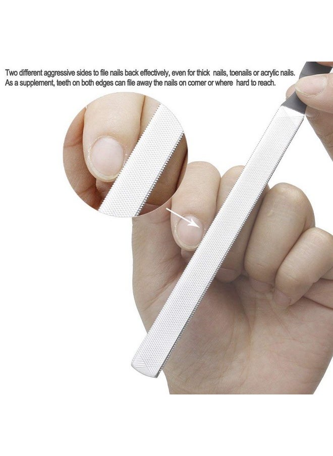 Stainless Steel Nail File 4 Sides 7 Inch Length