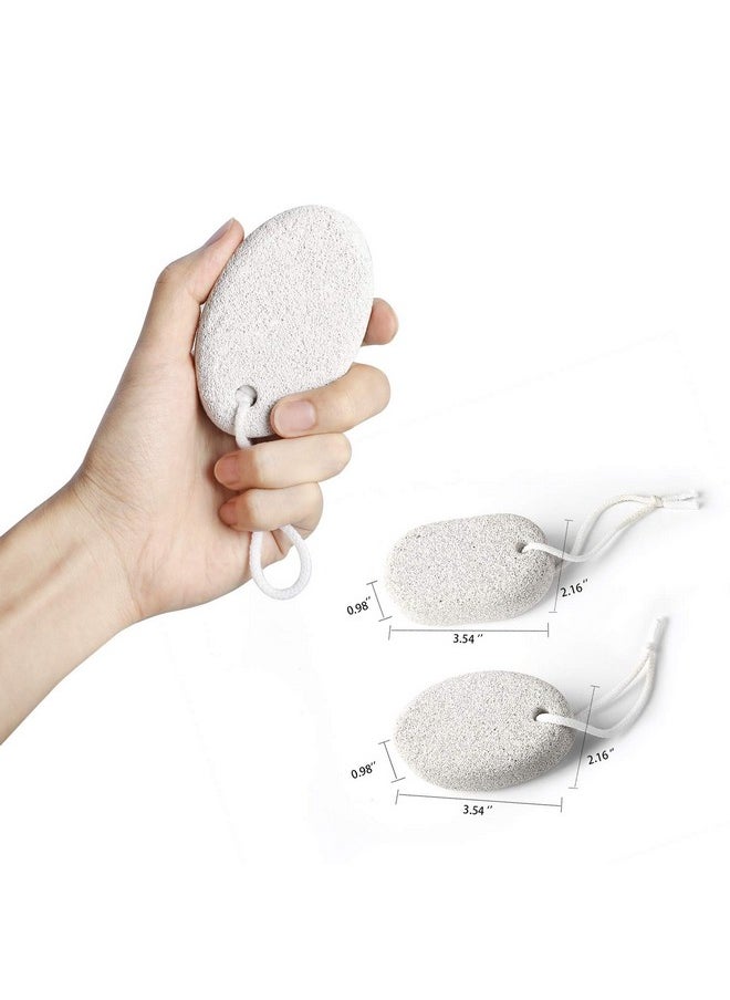 Pumice Stone For Feet 2 Pcs, Phogary Lava Pedicure Tools Hard Skin Callus Remover For Feet And Hands - Natural Foot File Exfoliation To Remove Dead Skin