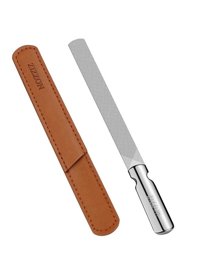 Professional Stainless Steel Nail Files Double Sided For Women And Men, Heavy Duty Reusable Manicure Filer For Natural Nails, Great For Home Salon Or Travel Use