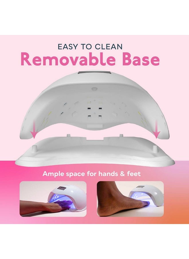 Sun5 Uv Light For Nails, Uv Light Nail Lamp With Timer Settings, User Friendly Uv Lamp Light For Nails, Smart Led Uv Nail Light, Led Uv Lamp For Gel Nails, Compatible With All Gel Types