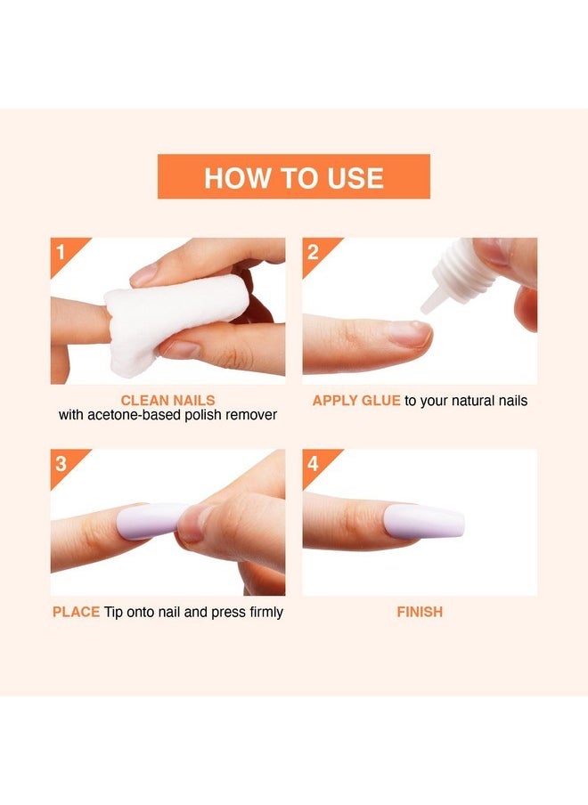 Power Speed Nail Glue, Ultra Hold, Precision Tip Nozzle Nail Adhesive, Quick & Fast Set In Seconds, Perfect For Bond & Repair Artificial & Natural Nails (2Pcs)