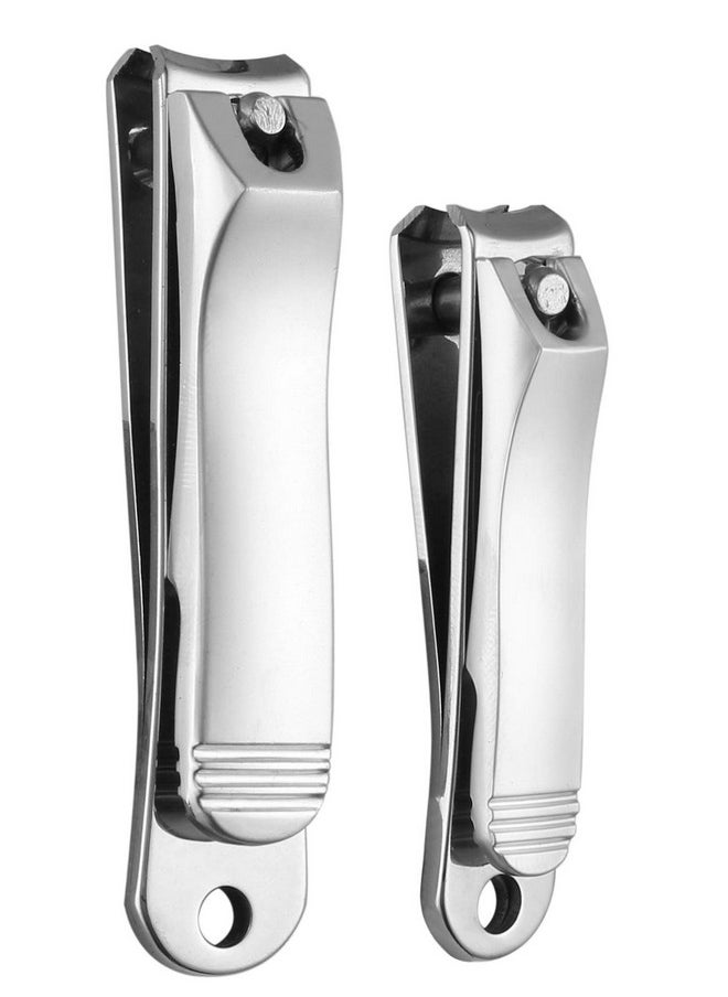 Professional Nail Cutter Set For Men, Includes Cuticle Cutter, Finger & Toe Clipper Set Designed For Thick Nails, Comfortable Non-Slip Handle, Reduces Spread Of Nail Fungus With Curved Edges & Built-In File