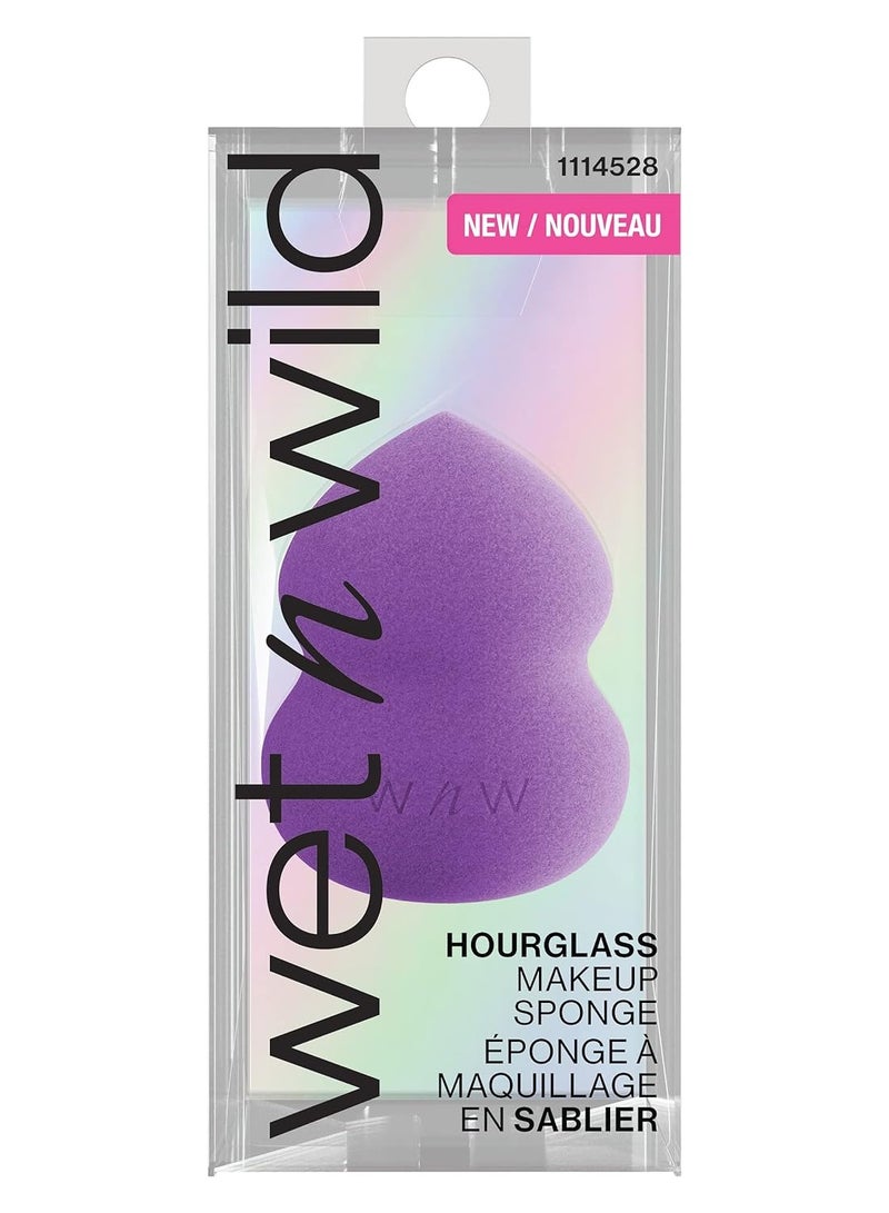 Makeup Sponge - Low Product Absorption for Streak-Free Application, Effortless Blending Beauty for a Smooth Professional Looking Finish, Cruelty-Free & Vegan- Hourglass