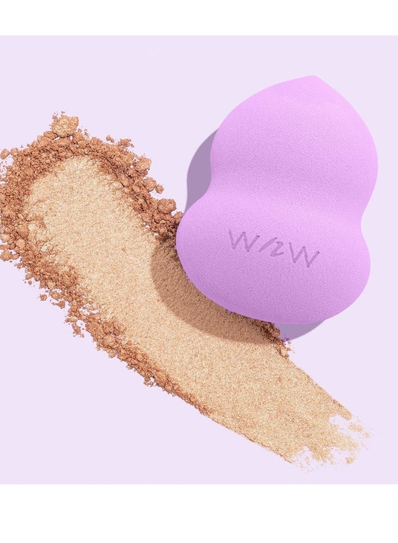 Makeup Sponge - Low Product Absorption for Streak-Free Application, Effortless Blending Beauty for a Smooth Professional Looking Finish, Cruelty-Free & Vegan- Hourglass