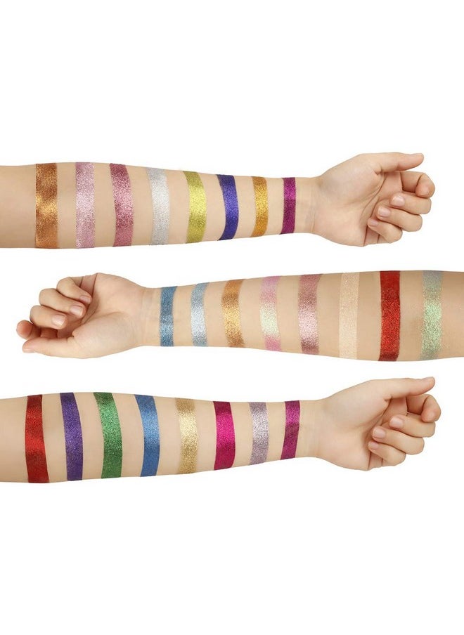 24 Color Pressed Glitter Eyeshadow Palette - Mineral Ultra Shimmer Makeup Palette Eye Shadow Powder Long Lasting Waterproof