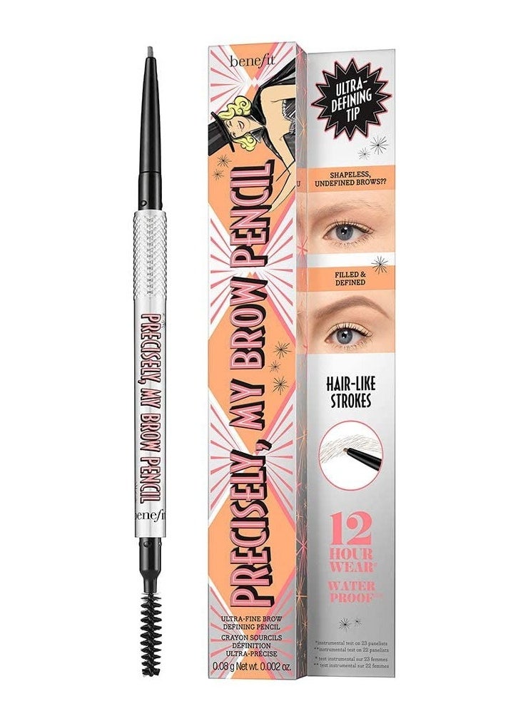 Benefit Cosmetics Precisely, My Brow Pencil Waterproof Eyebrow Definer Shade 3.75 – Warm Medium, 0.03g