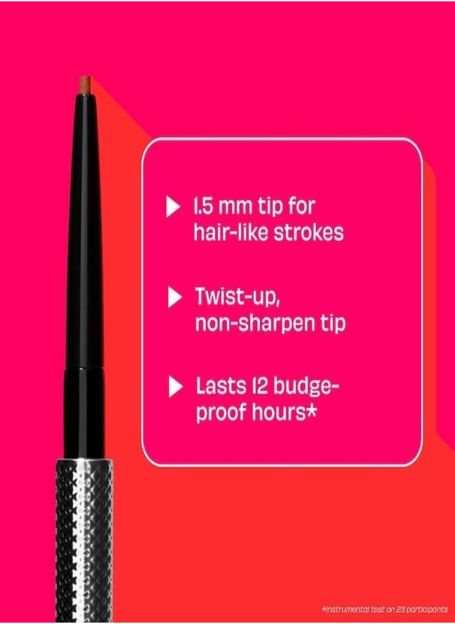 Benefit Cosmetics Precisely, My Brow Pencil Waterproof Eyebrow Definer Shade 3.75 – Warm Medium, 0.03g