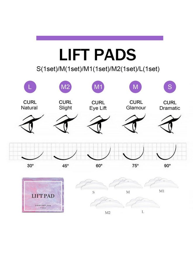 Lash Lift Kit & Brow Lamination Kit 4 In 1, Professional Eyelash Lifting Kit, Eyebrow Lamination Kit With Black, Eyelash Perm Kit With All Tools, Lasts For 8 Weeks, Easy To Use, For Salon Home