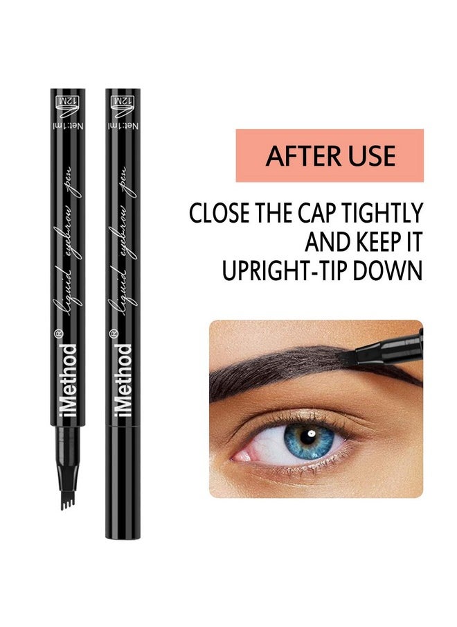 Eyebrow Pen - Imethod Eyebrow Pencil With A Micro-Fork Tip Applicator Creates Natural Looking Brows Effortlessly And Stays On All Day, Brown