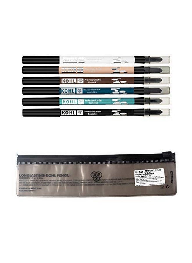 Longlasting Kohl Pencil (Skin) | Matte Smooth, Single Stroke Application Pigmented Kajal | Waterproof, Smudge-Proof & Long Lasting Kohl Pencil For A Smokey Look With Smudge Tool (10G)