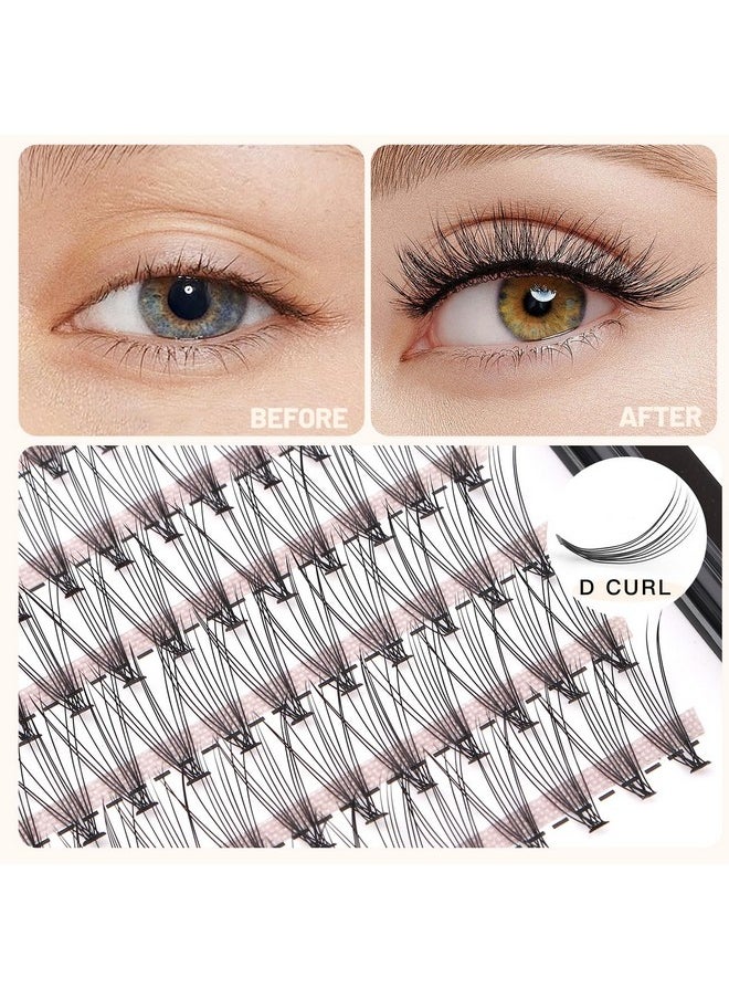 D Curl 10D/20D/30D Clusters Lashes 8-22Mm To Choose Natural Lash Clusters Eyelash Extension Soft Lashes Individual Eyelashes (10D-0.1-D Curl -18Mm)