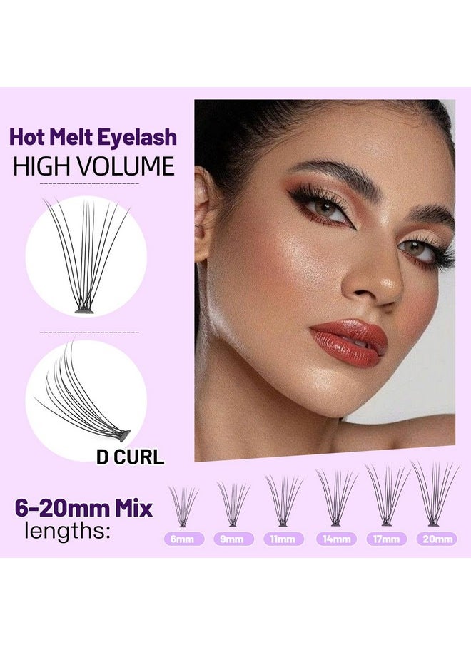 D Curl 10D/20D/30D Clusters Lashes 8-22Mm To Choose Natural Lash Clusters Eyelash Extension Soft Lashes Individual Eyelashes (10D-0.1-D Curl -18Mm)