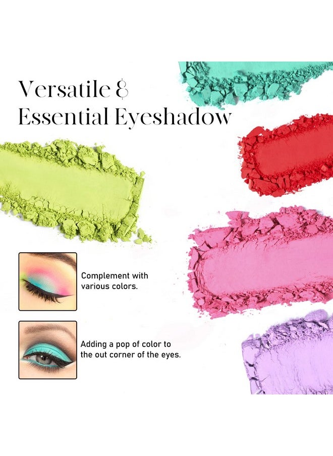 Single Red Eyeshadow Palette,High Pigment,Longwear,Intense Color Gothic Makeup