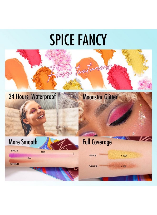 Eyeshadow Palette - 30 Color Eye Shadow Makeup Palette With Shimmer Matte Shades, Including Purple, Green, Blue, Pink, Red, And Yellow