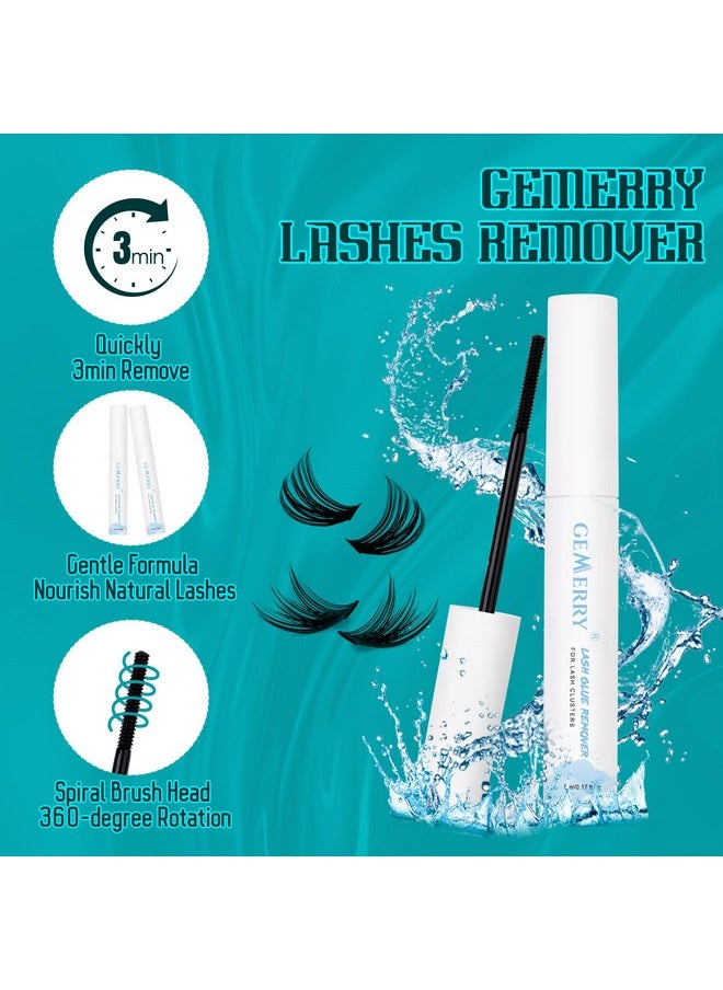 Lash Kit 3 Pcs Lash Bond And Seal With Lash Glue Remover And Lash Tweezers Waterproof Eyeash Glue For Lash Clusters Fast Removal Lash Extension Remover Lash Applicator Tools For Beginners