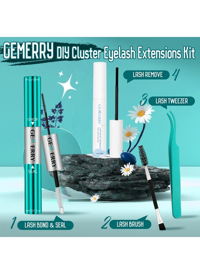 Lash Kit 3 Pcs Lash Bond And Seal With Lash Glue Remover And Lash Tweezers Waterproof Eyeash Glue For Lash Clusters Fast Removal Lash Extension Remover Lash Applicator Tools For Beginners