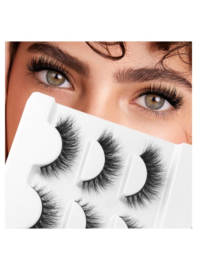 Ink Natural False Eyelashes - Bepholan Fake Eyelashes Natural Look 3-Pack Cat Eye Lashes Manga Eyelashes Fluffy,Xmz208