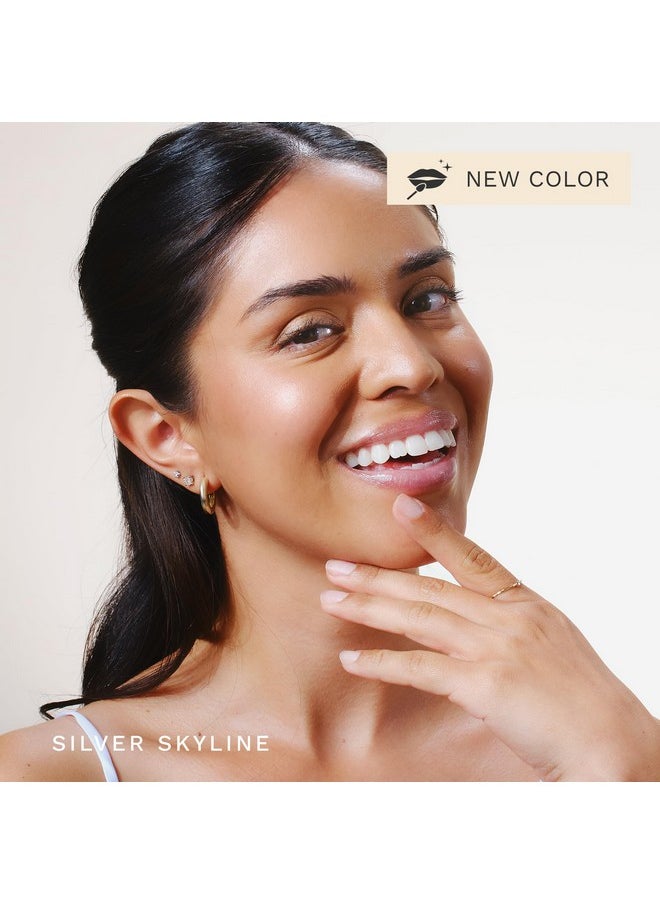 City Lips Plumping Lip Gloss Silver Skyline - High-Shine Gloss For Fuller, Younger-Looking Lips | Hydrating & Smoothing Lip Treatment Hyaluronic Acid