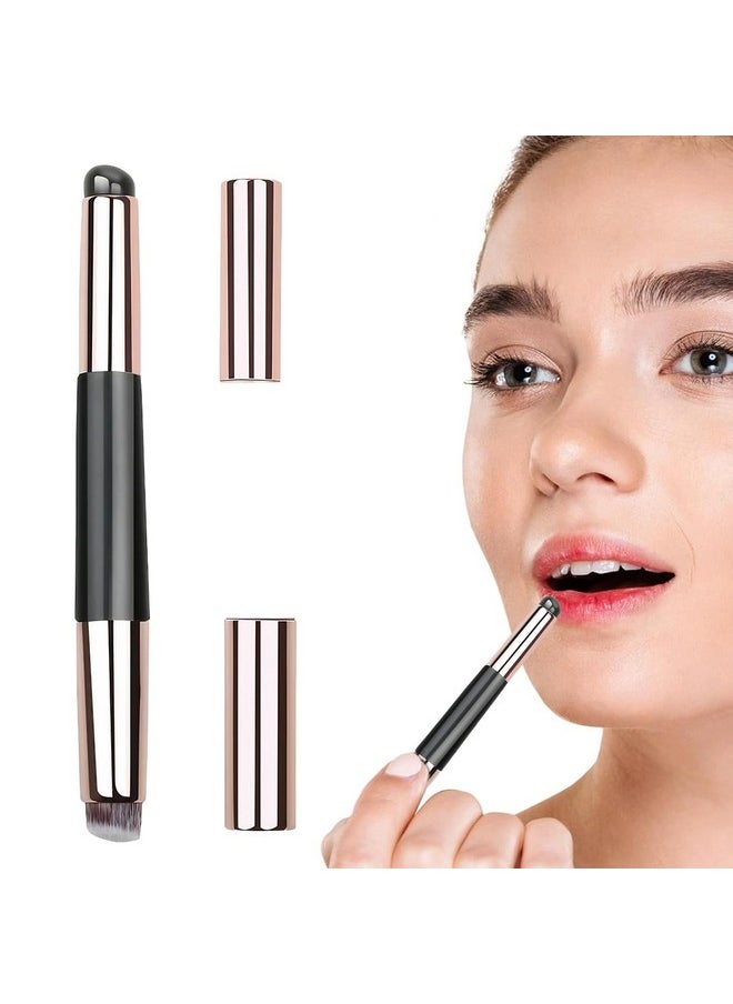 ® Silicone Lip Applicator, 2 In 1 Lipstick Brush Lip Balm Applicator & Concealer Brush, Double-Ended Travel Silicone Lip Brush For Lipstick, Lip Gloss, Foundation