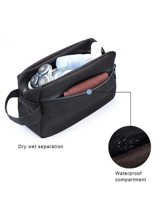 Toiletry Bag For Men, Portable Travel Toiletry Organizer Bag,Shaving Bag For Toiletries Accessories (Black)