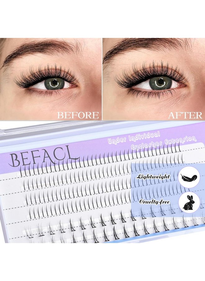 Bottom Lash Clusters Diy Lash Extension Lower Individual Lashes 196Pcs Wispy Natural Look Lashes Manga Bottom Cluster Lashes 5Mm And 6Mm