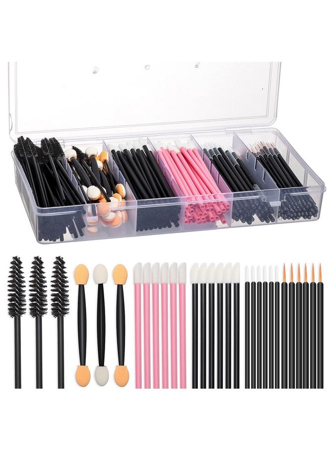 Disposable Makeup Tool Kit,Brow Brush/Mascara Brush/Lip Applicators/Eyeshadow Applicators/Eye Liner Brush,Jassins Makeup Disposable Accessories With Organizer Box