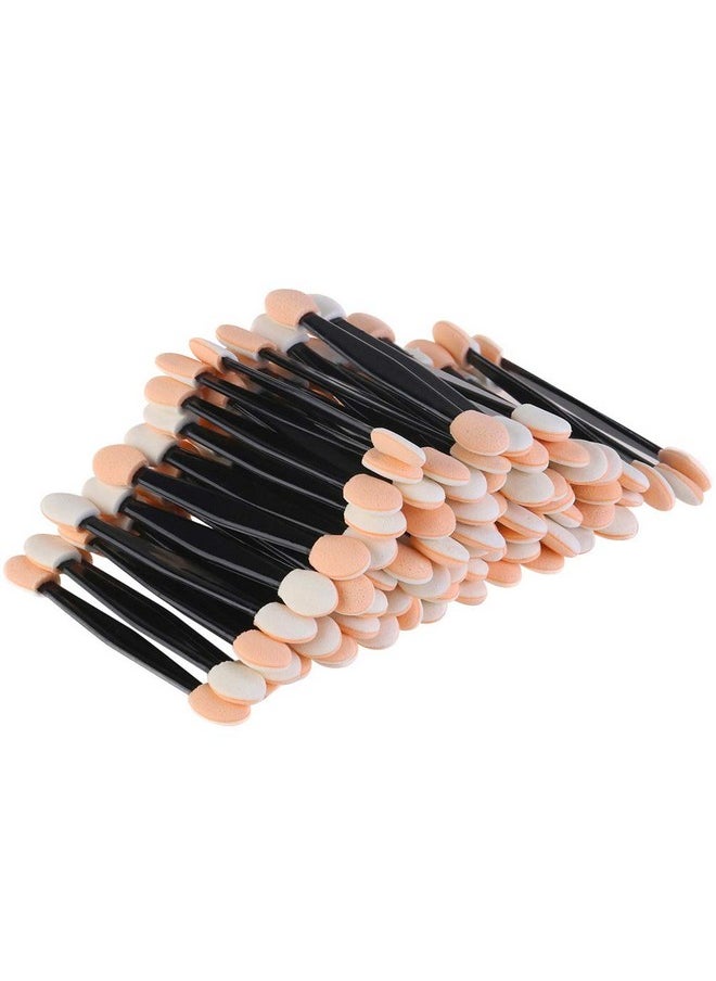 50Pcs Eyeshadow Applicators, Disposable Eyeshadow Sponge Brush Double-Sided Eye Makeup Sponge Applicators